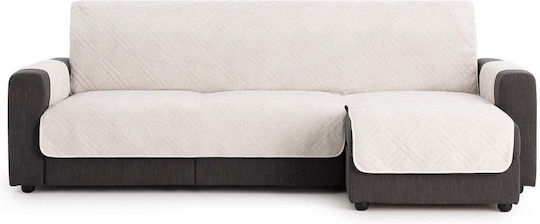 Sofazip Husă Elastică Canapea de colț Ecru 280εκ. 1buc SZMATCD280VELVETIVORY
