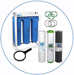 Aqua Filter Big Blue Троен Филтър за Вода за Це...