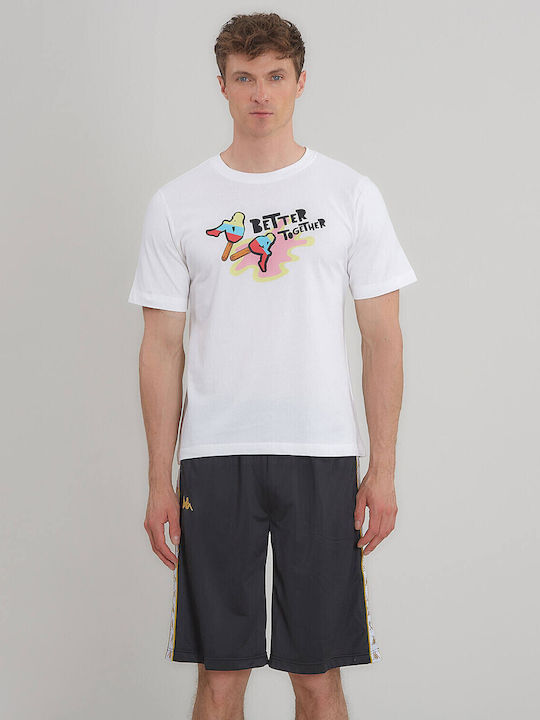 Kappa Gorto Αθλητικό T-shirt Λευκό