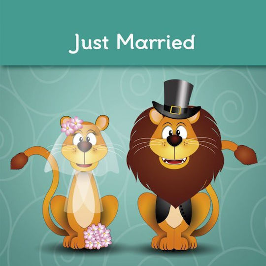 Grußkarte Happy Cards Just Married Hc43