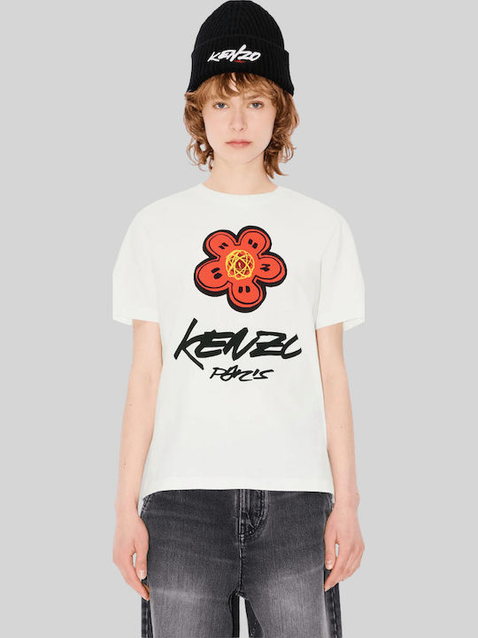 Women's T-shirt Floral White