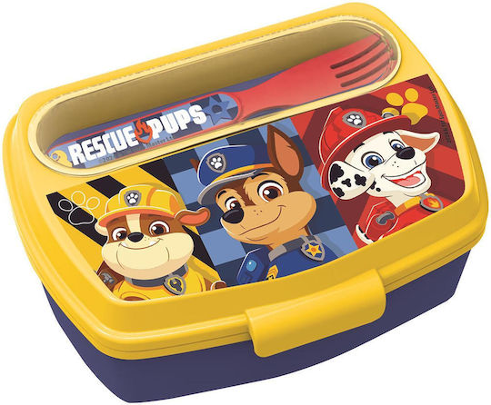 Stor Funny Πλαστικό Παιδικό Δοχείο Φαγητού Paw Patrol Κίτρινο