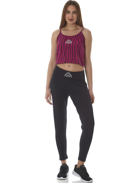 Kappa Eleina Women's Athletic Crop Top Sleevele...