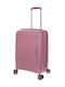 Diplomat Small The New York Collection Cabin Hard Pink Suitcase With 4 Wheels Height 55cm
