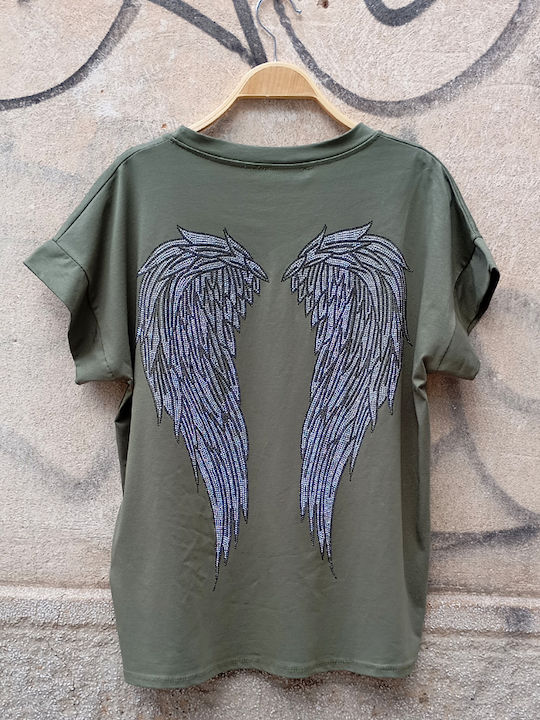 Γυναικείο T-shirt Χακί