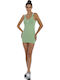 Summer Mini Dress Green