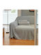Linea Home Four-Seater Sofa Throw Chenille 180x320cm Ecru / Gray