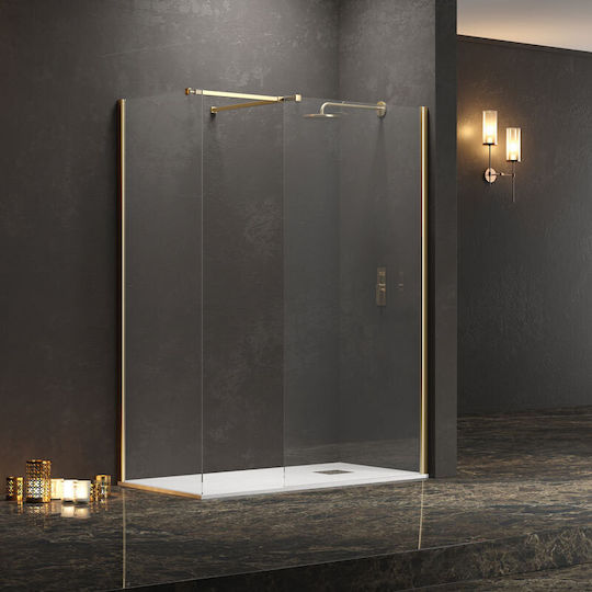 Karag Walkin 2 Partea fixă Duș 110x200cm Sticlă transparentă Oro 5206836057996