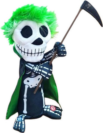 Halloween Skeleton Doll Sound Motion & Green Led Lighting