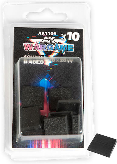 Ak-interactive 1106 Square Base 20x20mm X10 Units