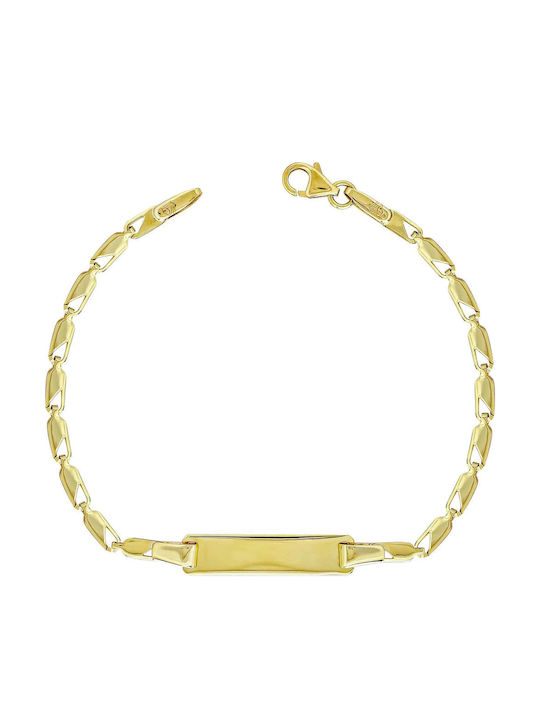 Kiriakos Gofas Kids Bracelet ID from Gold 14K