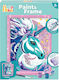 HappiHobbi Ζωγραφική Paint & Frame Paint by Numbers Fairytale Unicorn για Παιδιά 8+ Ετών