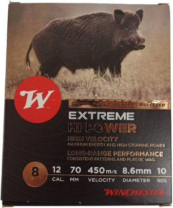 Winchester Дроб 8-заряден Extreme Hi-power 10 Броя