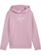 Детски Суичър с Качулка и Джобове Pink Hoodie Fl