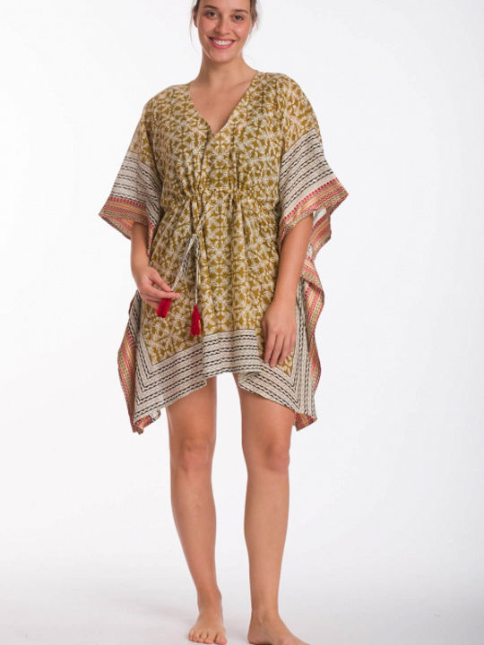 Rima Beachwear Beachwear Caftan Beige Dark