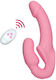 Strapless Strap-on Dildo Pink Wireless