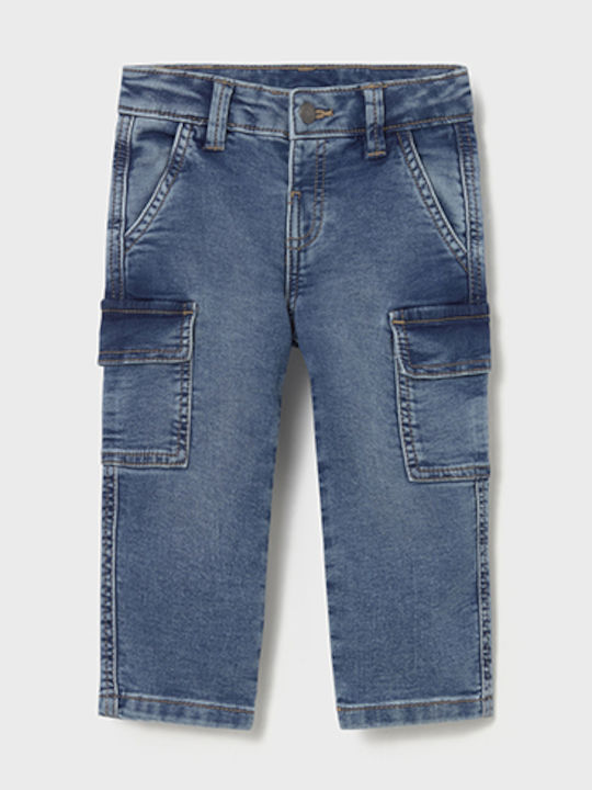 Mayoral Kids' Denim Pants Blue