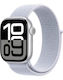 Apple Watch Series 10 Aluminum 42mm Refurbished Grade A Silver with Blue Cloud Sport Loop
