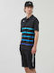 Feystripe Polo T-shirt Μαυρο