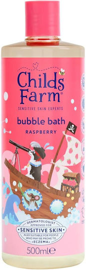 Childs Farm Organic Kids' Bubble Bath & Shampoo with Raspberry in Gel Form 500ml