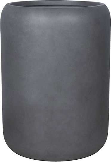 Marhome Übertopf Fiberglas Gray 54x54x76εκ.