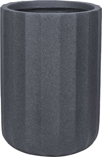 Marhome Κασπώ Fiberglass Μαύρο 35x35x50.5εκ.