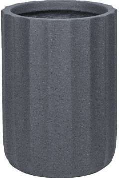 Marhome Übertopf Fiberglas Schwarz 28x28x39.5εκ.