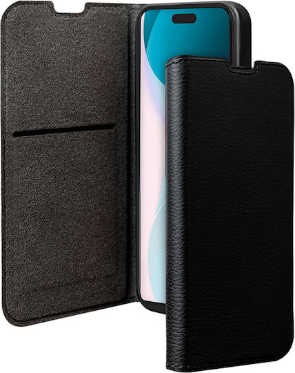 Husă Bigben iPhone 16 Plus Folio Wallet Funcție Stand Neagră