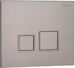 Spülknopf Funktion Quadrat Chrom Matt