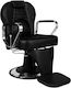 Salon Tech Καρέκλα Barbier Schwarz mit verstellbarer Höhe