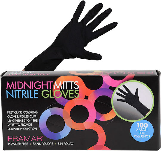 Gloves Midnight Mitts Black Framar Large 90015