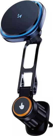 Wozinsky Car Mobile Mount with Magnet and Wireless Charging MagSafe Black