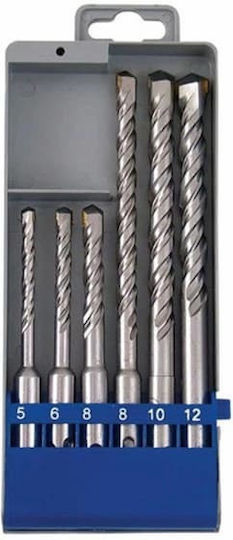 Extol Set 6 Burghie cu Tija SDS Plus pentru Materiale de construcție