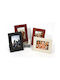Loveinstant Plastic Photo Frame with Brown Frame