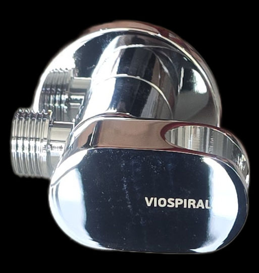 Viospiral 48-01050 Γωνιακός Διακόπτης-στήριγμα Τηλέφωνο Ορειχάλκινος Χρωμέ