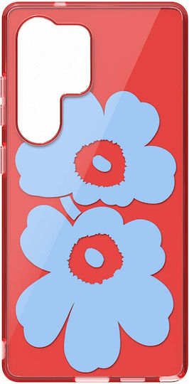 Samsung Cover Samsung Galaxy S25 Ultra Floral Pattern Unikko Red
