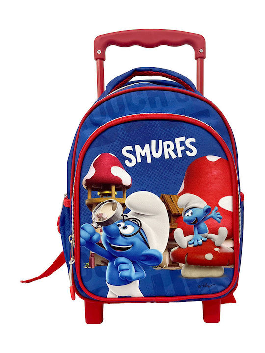 Gim Smurfs School Bag Trolley Kindergarten Smurfs 12Liters