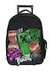 Gim Backpack School Bag Trolley Elementary, Elementary Minecraft Metro Art 27Liters