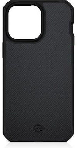Itskins Handyhülle iPhone 14 Pro Max Verstärkte Ballistic Nylon R Magsafe Kompatibel Schwarz