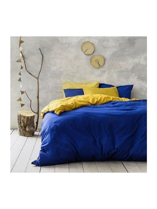 Nima Duvet Queen 220x240cm Blue-Orange