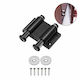 Double Magnetic Cabinet Latch Spring Push To Open 58x34 Black Hs24068 Liyset