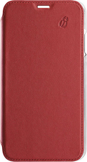 Beetlecase Folio Case Iphone 12 Iphone 12 Pro Premium Leather Crystal Back Red