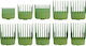 Monster Premium Double Magnetic Combs 10pcs Green