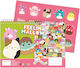 Drawing Pad 23x33 cm 40 Sheets Stickers Squishmallows #363-30416