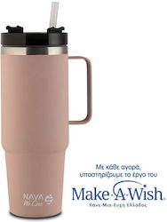 Nava "we Care" Glass Thermos Stainless Steel / ...