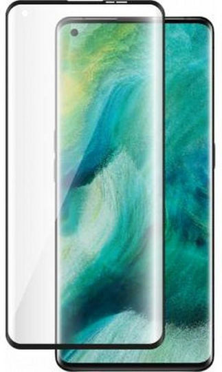 Bigben Verbunden Gehärtetes Glas Displayschutzfolie Oppo Find X2 Pro 3D Kratzfest Transparent