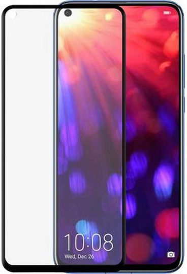 Bigben Verbundenes Gehärtetes Glas Displayschutzfolie Honor View 20 2.5D Kratzfest Transparent Schwarz