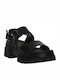 Leder Sandalen Schwarz