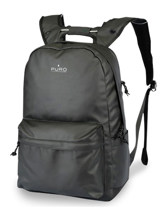 Puro Rucsac Pentru Laptop și Tabletă Pc 15.6'' Din Nailon Impermeabil Model All Over Negru
