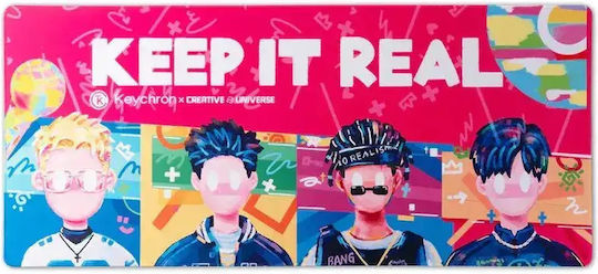 Keychron Rapper Keep It Real Гейминг Подложка За Мишка Многоцветна 900 X 400 X 3 мм